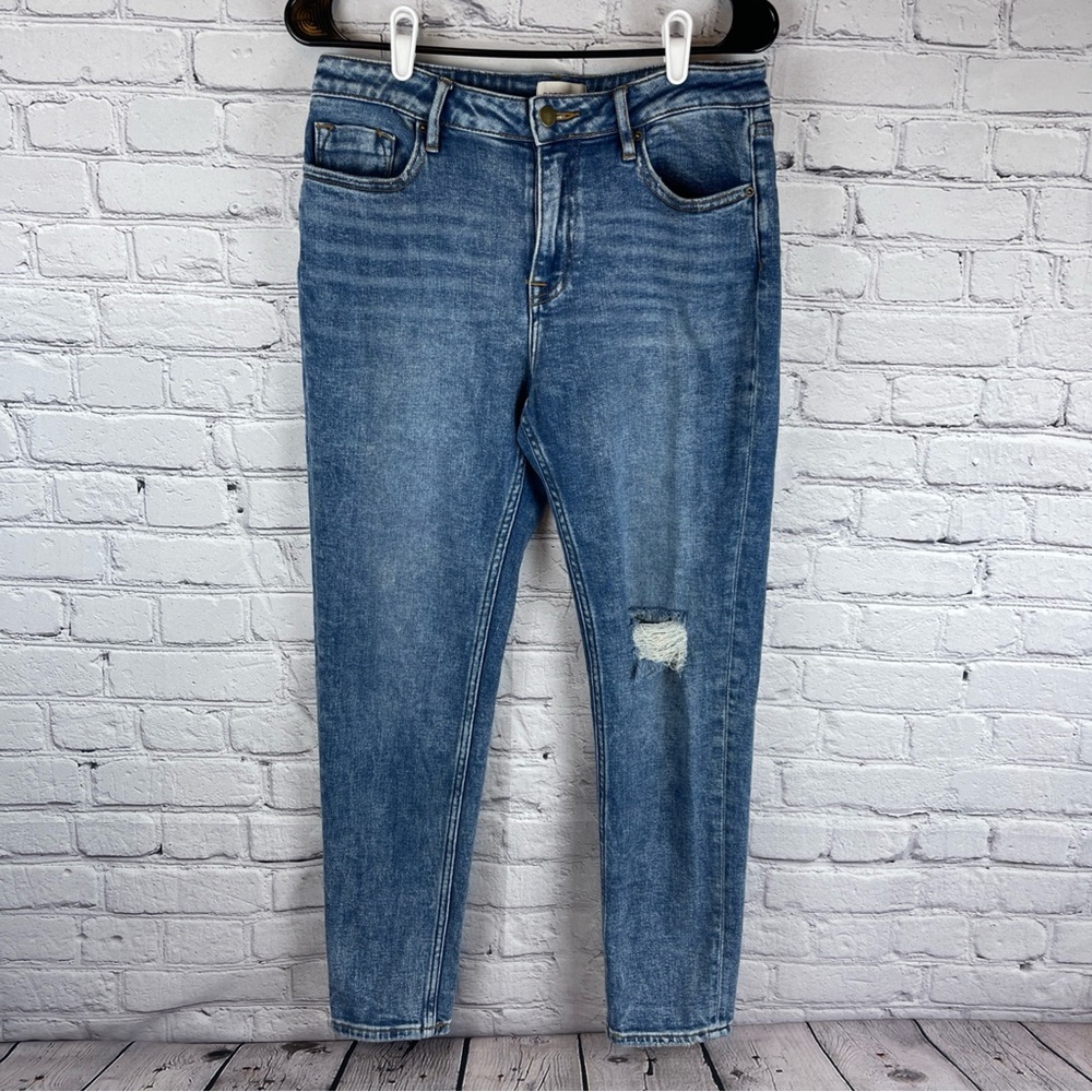 Driftwood Jeans Women 28 (30x27) Ankle High Rise‎ Distressed Stretch
